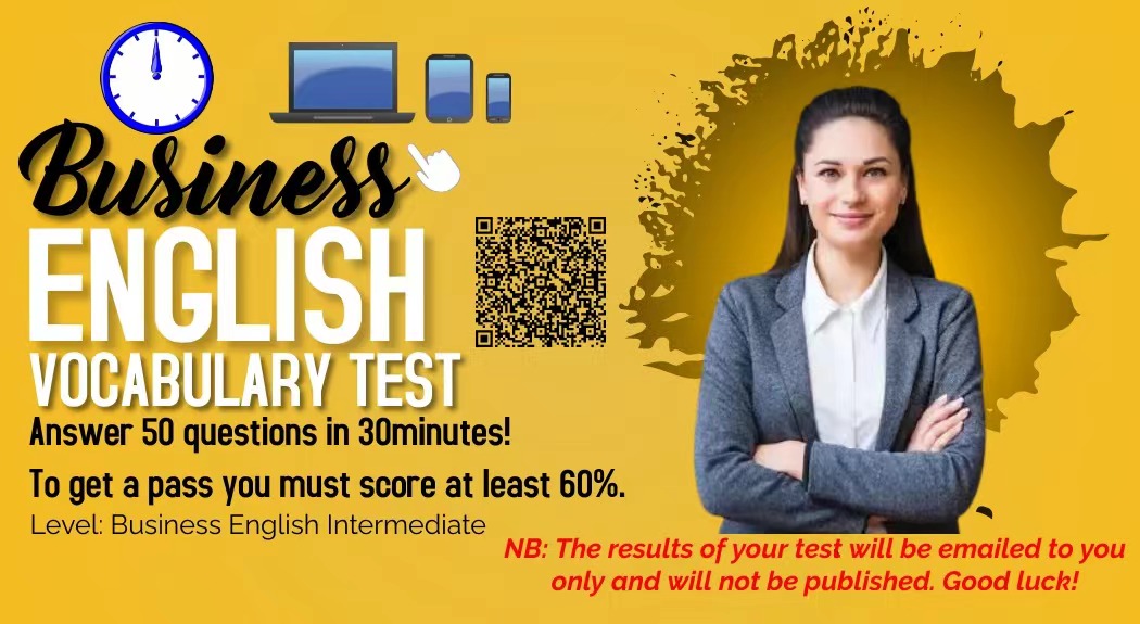 Free Online Business English Vocabulary Test